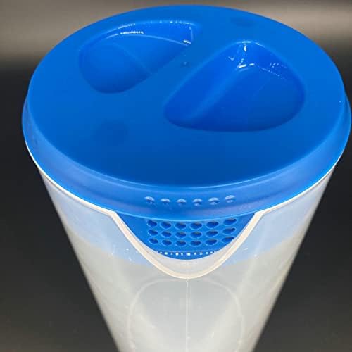 81oz/2.4Litre/0.63 Gallon Plastic Water Pitcher with Lid BPA-FREE Carafes Mix Drinks Water Jug for Hot/Cold Juice Beverage Ice Tea (Sky Blue, 81oz) - Image 6