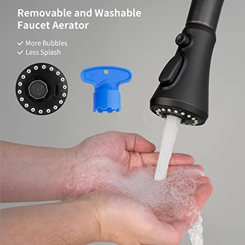 Hibbent Pull Down Spray Head for Kitchen Faucet, 3-Function Sink Nozzle - Image 5
