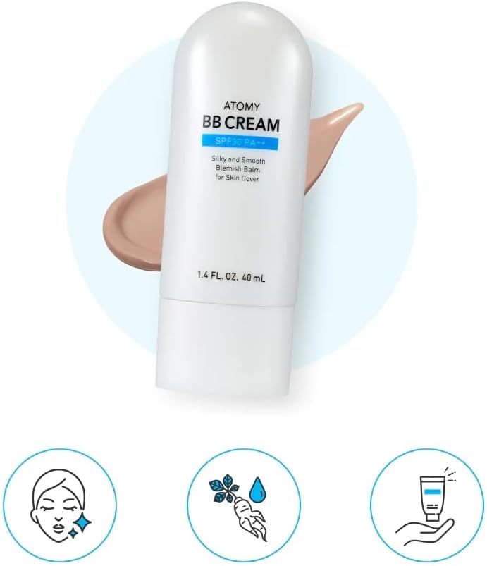 BC233 Korean BB Cream SPF30 PA++ (40ml 1.4fl oz.), Skin Care, Silky and Smooth Balm for atomy - Image 2