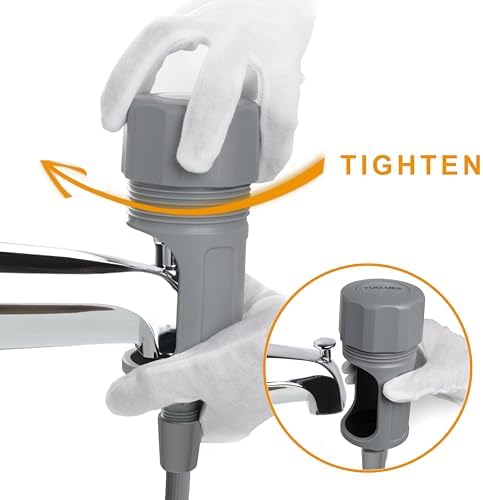 YOO.MEE Pets Shower Attachment, Quick Connect on Tub Spout w/Front Diverter - Image 5