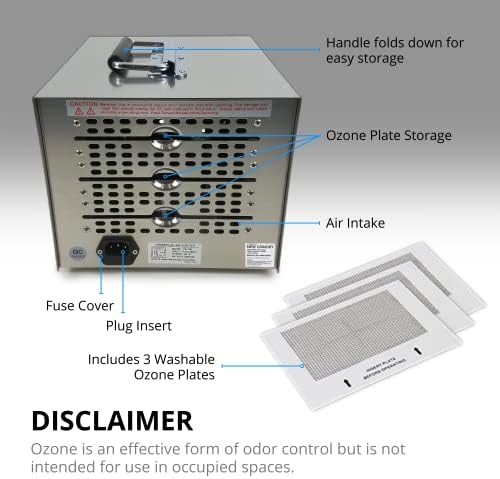 Ozone Air Purifier Cleaner for Commercial use or Home – Professional Odor Eliminator with 60-minute timer for Large Spaces – Reliable Air Sanitizer for Homes, Offices & Commercial Use - Image 7