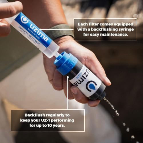 Uzima UZ-1 Water Filter Cartridge Replacement | Gravity Water Filter for UZ-2, UZ-BP, D-Prep | 0.1 Micron Standalone Purifier for Emergency, Survival, Camping, Bug Out Bag - Image 4