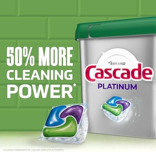 Cascade Platinum Dishwasher Pods, Dishwasher Detergent, Dish Detergent Soap, Fresh, 71 Count (Pack of 2) - Image 4