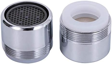 2 Pack 1.5 GPM Sink Faucet Aerator, Male and Female Dual Thread Aerator, Regular/Standard Size, Chrome by NIDAYE by NIDAYE