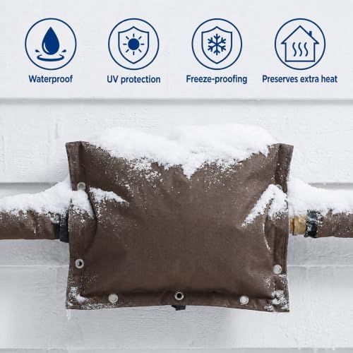 20" W x 16" H 3-Way Opening Backflow Preventer Insulation Cover(5°F), Brown - Image 7