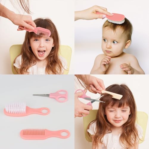 Baby Healthcare and Grooming Kit,22 in 1 Baby Electric Nail Trimmer Set, Baby Grooming Kit,Newborn Nursery Health Care Set,Infant Comb,for Newborn Infant Toddler Kids (Pink) - Image 4