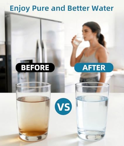 ADQ747935 Water Filter For LG LT1000P, Thinq Water Filter Replacement Fit LG LFXS26973S LRFOC2606S LRFVC2406S LMXS30796S LRFWS2906D LMXS30796D LRFWS2906V LFXS26973D LMXC23796S, 3 PACK QWFIZ - Image 6