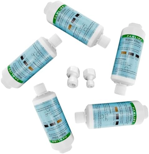 Bidet water filter for electronic bidet seats, Toilet water filter system, 1/2" Threads, 5pcs filters + 2pcs adapters, compatible with 1/2" 1/4" 3/8" Bidet water hose - Image 5