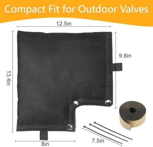 Backflow Preventer Cover Insulated Outdoor Valve Cover 13”W x 13”H - Image 2