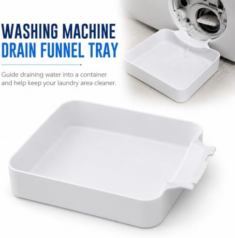Washing Machine Drain Pan, Washer Drip Pan Water Catch Tray for Front Load Washer Filter Cleaning, Low Profile Laundry Drain Tray Accessory for Pump Maintenance - Image 2