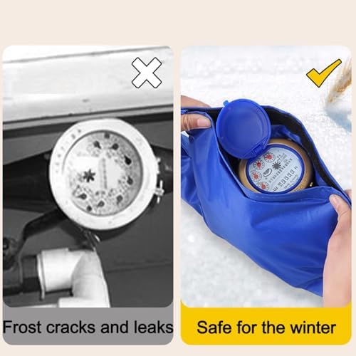 Water Meter Insulation Cover Freeze Protection Outdoor Backflow Preventer Insulation Cover,Freeze Protection,Pressure Vacuum Breaker Cover,dual side waterproof,pipe insulation - Image 4
