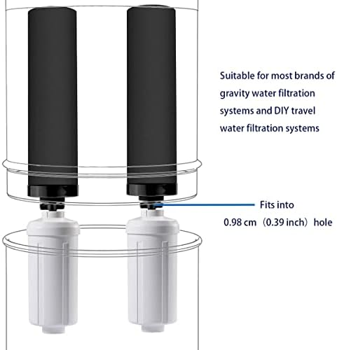 Huining Black Water Filtration System with Fluoride Filters for Purification - Gravity Water Filter for Survival - Image 6