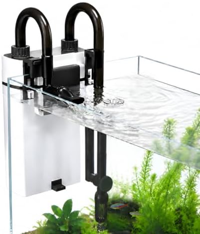 Aquarium Filter for 10-40 Gallon Fish Tank, Quiet Hang On Back Canister Filter with 3-Stage Filtration, Surface Skimmer External Filter for Freshwater Fish & Turtle Tanks by MUZIBAMA