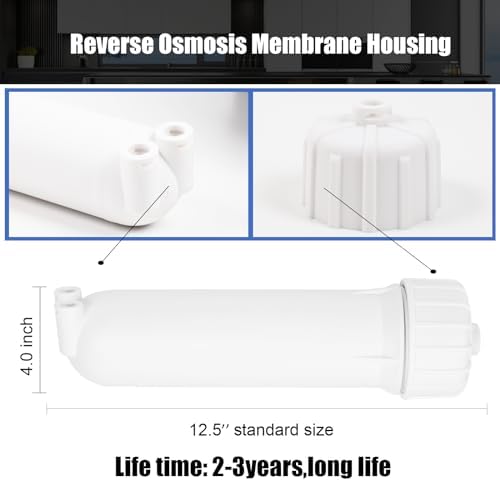 3012 Reverse Osmosis Membrane Housing Kit with Quick-Connect Fitting - Image 2