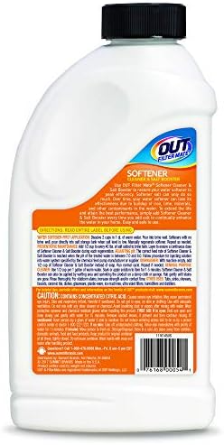 Out Filter Mate Water Softener Cleaner and Salt Booster Powder, 24 oz Bottle 2-Pack - Image 3