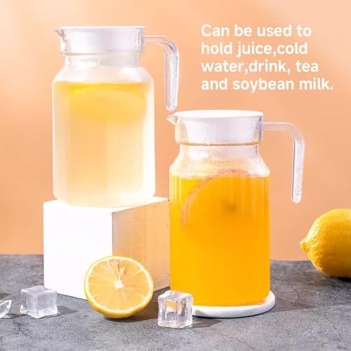 17 oz Small Plastic Carafe with Lid and Spout, 500ml Small Clear Water Jug for Hot/Cold Water, Iced Tea Pitcher for Coffee, Mini Juice and Homemade Beverage Carafe (500ml) - Image 6