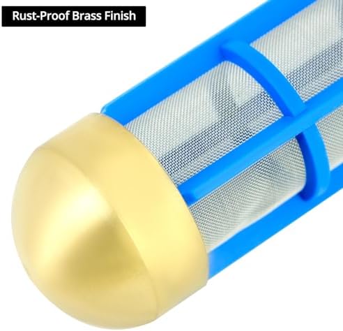 QWORK Water Hose Filter, 3/4'' & 5/8'' Pressure Washer Filter, Brass Hose Water Suction Strainer Pickup Filter - Image 5