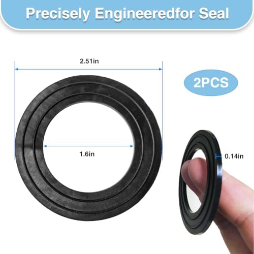 2 PCS Washer Drain Pump Filter Gasket Replacement for WH11x34741 WH23X10029 - Image 2