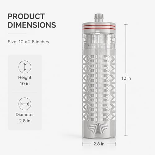 2 Pack 2.8" x 10" PVDF Hollow Fiber UF Ultrafiltration Membrane Filter, Socket Style, 0.01 Micron, for Whole House & Under Sink Water Filter Replacement - Image 2