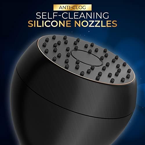 High Pressure Shower Head - Powerful Deluxe Bathroom Showerhead with Strong Spray Stream and Small Silicone Nozzles - Universal Fit Works with High and Low Water Flow Showers - Image 4