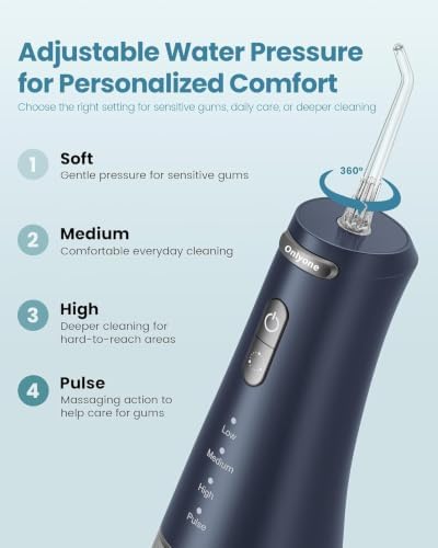 Onlyone Water Flosser with Adjustable Water Pressure for Daily Oral Care - Image 3