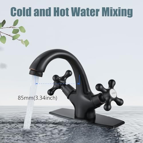 Aolemi Bathroom Sink Faucet 1 Hole or 3 Hole with Drain Oil Rubbed Bronze - Image 4