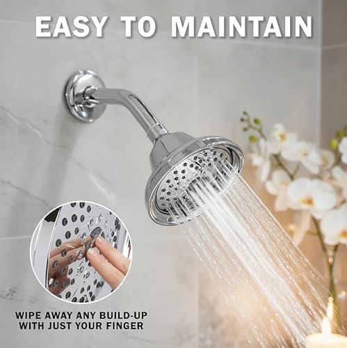Aqua Elegante Massage Shower Head With Mist - 1.8 GPM - Polished Chrome - Image 6
