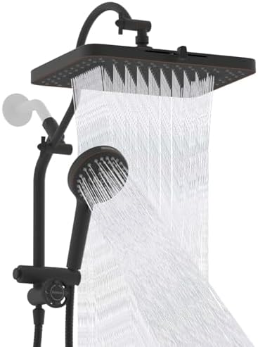Hibbent cUPC Certified High Pressue 13'' Rainfall Shower Head with 5-Spray by Hibbent