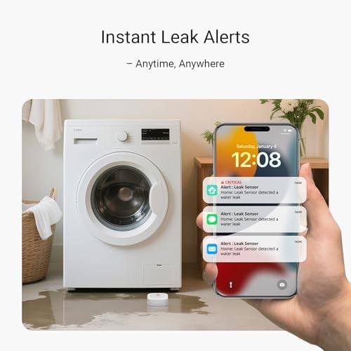 YoLink Water Leak Sensor 1 Kit: 4-Pack + Hub - Image 3