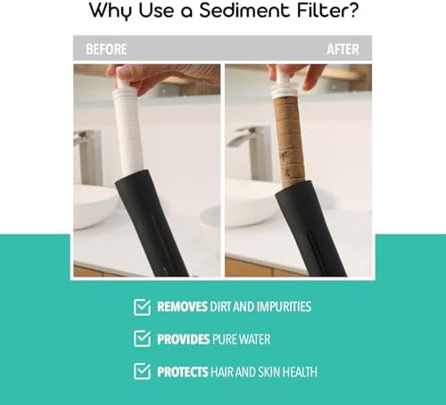 Sediment Filter for Barumi Pluo Showerhead | 3-Pack, Removes Rust and Impurities from Tap Water, Filters Fine Particles, Promotes Healthy Skin and Hair, Easy Installation - Image 4