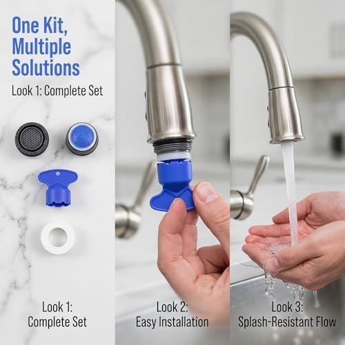2 Pack Faucet Aerator Replacement Kit for Kohler 1278467, 1.2 GPM, 18.5MM - Image 6