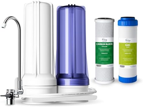 iSpring CKC2 2-Stage Countertop Drinking Water Filter System, 10000 Gal by iSpring