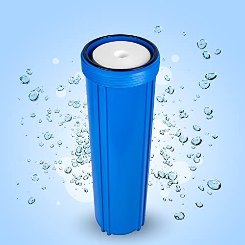 High Capacity 20 x 4.5-Inches Blue Whole House Water Filter Purifier System with Presser Relief Button, 1” Inlet/Outlet Brass Port & Yearly Supply (4) Polypropylene Sediment Cartridges 5 Micron - Image 5