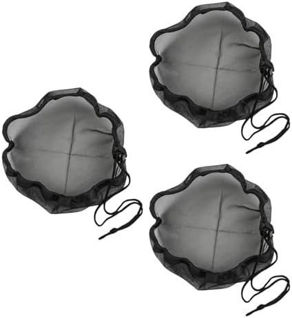 Mesh Cover for Rain Barrels 30cm Polyester Netting with Drawstring Fits Up to 28cm Diameter for Garden and Outdoor Use 3 Pack - Image 2