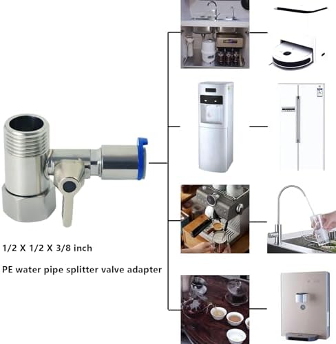 LYMLHVTG 1/2"x1/2"x3/8" Stainless Steel Tee Stop Valve - Image 6