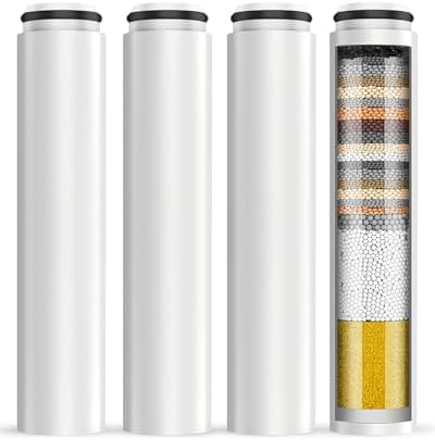 4 Pack Shower Head Filter Replacement Compatible with Cobbe Shower Head by VeoryFly