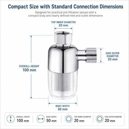 40‑Micron Stainless‑Steel Whole House Water Filter, Spin Down Sediment - Image 6