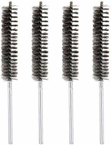 HARFINGTON 4pcs Wire Bore Brush 8 x 7/8" 1/4 Inch Shank Stainless Steel Bristles Cleaning Brush for Clean Car Part Tube Kitchen Garage by HARFINGTON