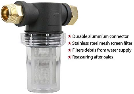 Sooprinse Garden Hose Inlet Filter for High Pressure Washer, Sediment Filter Attachment, 40 Mesh Screen, Extra 2 Pcs 100 Mesh, 3PCS O-Ring and 4PCS Filter Hose Washer - Image 4