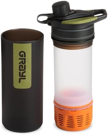GRAYL GeoPress 24 oz Water Purifier & Water Filter Bottle, Black Camo - Image 2