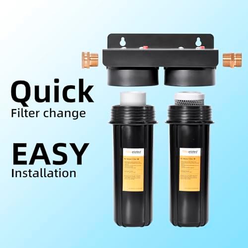 Filterelated RV Dual Water Filter System with 3/4" Brass Fittings Two Filters Included Reduces Sediment,Chlorine,Bad Taste and Odors,Suitable for RVs,Boats,Farming &Gardening - Image 7