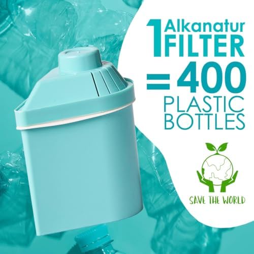 Alkanatur Alkaline Low-Emission Water Filter Pitcher, Adds Magnesium 18mg/L - Image 3