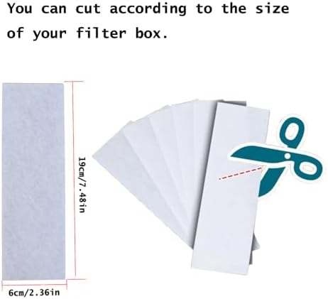 10 Pack Washing Machine Filter Box Foam Filter Replacement Cut to Use Polyester Fiber Sponge Sheet for Washing Machine Magic Lint Filter Box Lundery Mesh Drain System Parts - Image 2