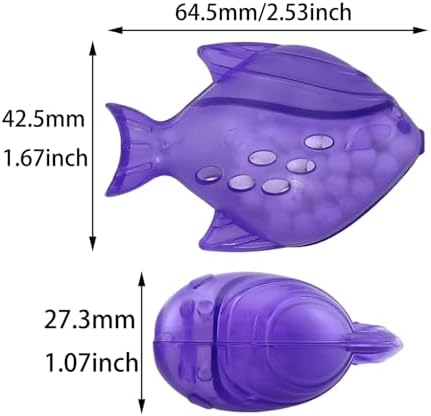 6PCS 1.8x2.5 inch ABS Plastic Universal Humidifier Cleaning Fish Purifies Water Prevents Hard Water Build Up Reduces Scale Suitable for Evaporators and Steamers - Image 2