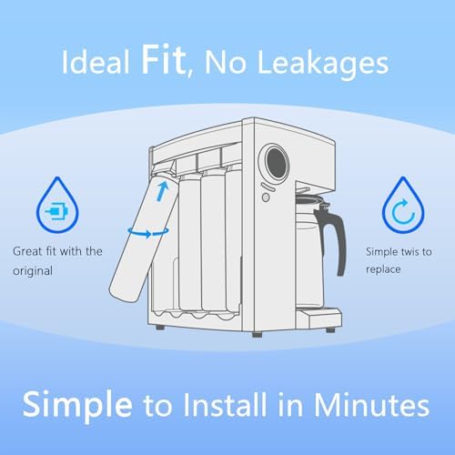 RO100ROPOT Series 1-Year Replacement Filter Cartridge Set Compatible with Bluevua RO100ROPOT, RO100ROPOTUV Series Water Filter, 1-Year Replacement Cartridge, Pack of 3 Filters (1*PP, 1*CTO, 1*PCF) - Image 4