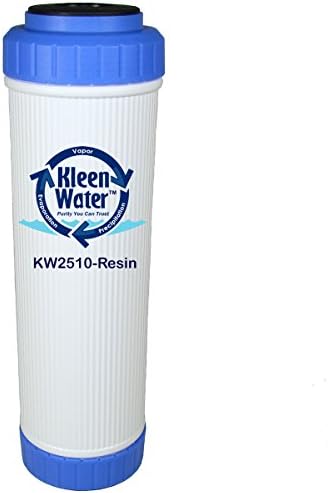 KleenWater Dishwasher Water Filter, KW2510HW-resin Under Sink Filtration System, Cation Exchange Resin Filled Filters for Hard Water and Cloudy Film Residue on Dishes and Glasses - Image 3