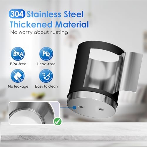 Purewell 3-Stage 0.01μm Ultra-Filtration Gravity Water Filter System, 304 Stainless Steel Countertop System with 2 Filters, Metal Water Level Spigot and Stand, Reduce 99% Chlorine, 2.25G, PW-OB-K - Image 6