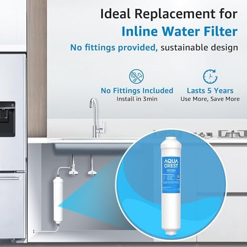 AQUA CREST FF35C5J Inline Water Filter Replacement, NSF/ANSI 42 Certified - Image 3