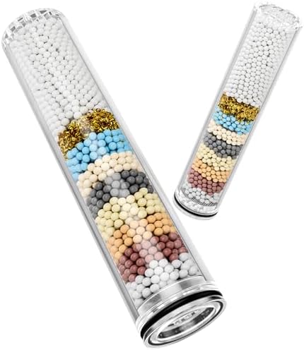 2 Pack Replacement Filters for Handheld Shower Head - Water Softener Filters Beads for Hard Water - Remove Chlorine - Reduces Dry Itchy Skin by Magichome