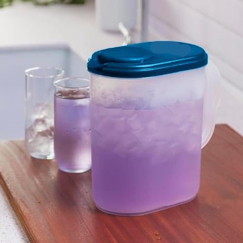 1 Gallon Water Pitcher with Lid & Pivot Spout -Slim Design Fits Fridge Door - Image 4